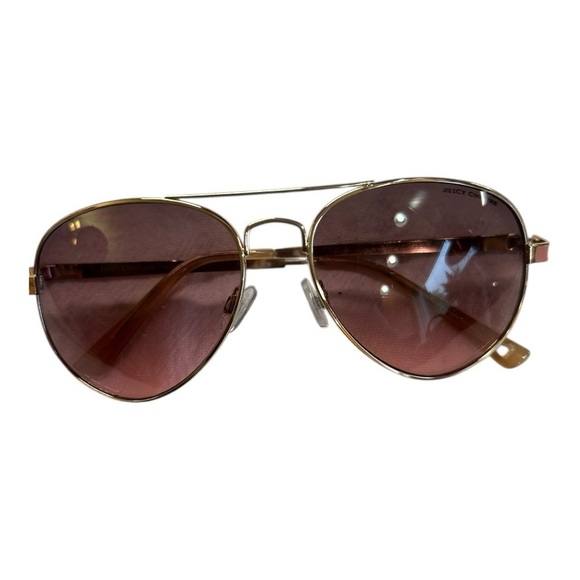 Juicy Couture Pink Aviator Sunglasses Gold with Pink Lenses - Picture 4 of 8